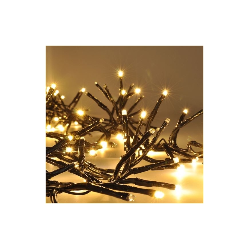 LED Χριστουγεννιάτικα λαμπάκια 576xLED/8 λειτουργίες 8m IP44 ζεστό λευκό + τηλεχειριστήριο