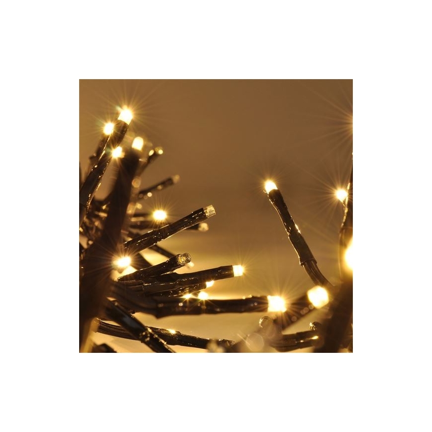 LED Χριστουγεννιάτικα λαμπάκια 576xLED/8 λειτουργίες 8m IP44 ζεστό λευκό + τηλεχειριστήριο