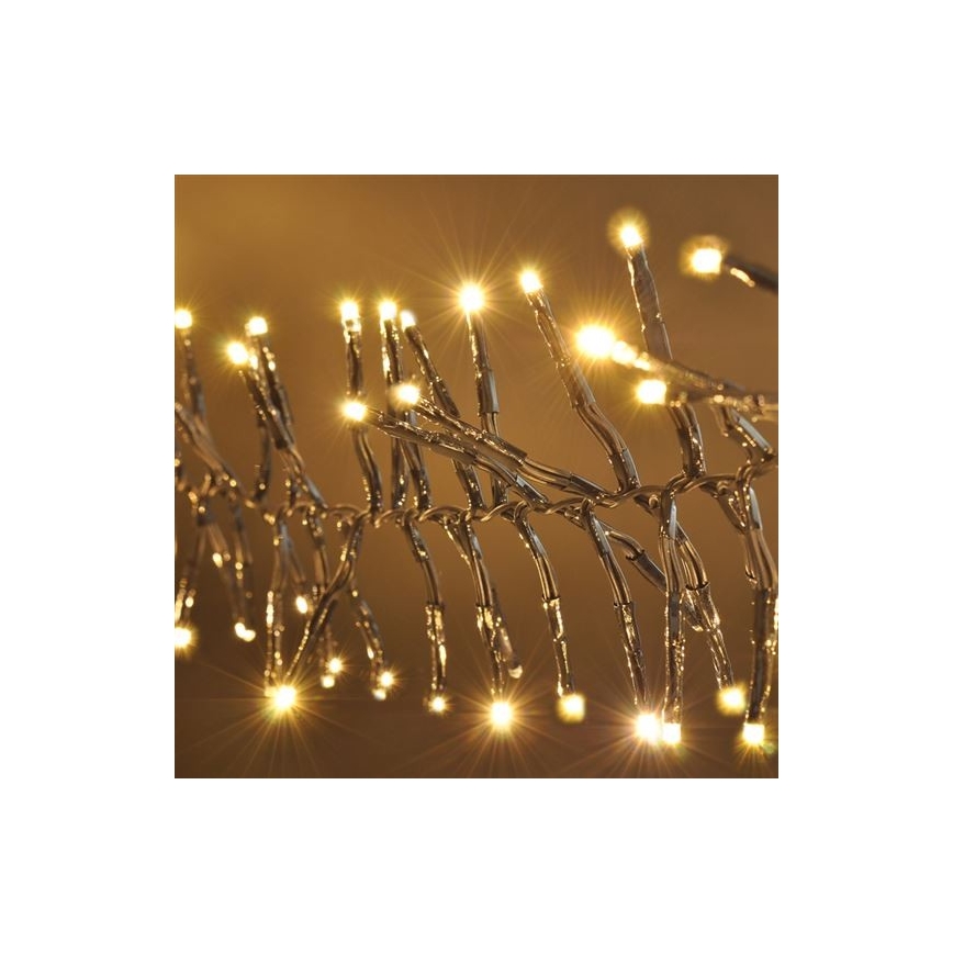 LED Χριστουγεννιάτικα λαμπάκια 576xLED/8 λειτουργίες 8m IP44 ζεστό λευκό + τηλεχειριστήριο