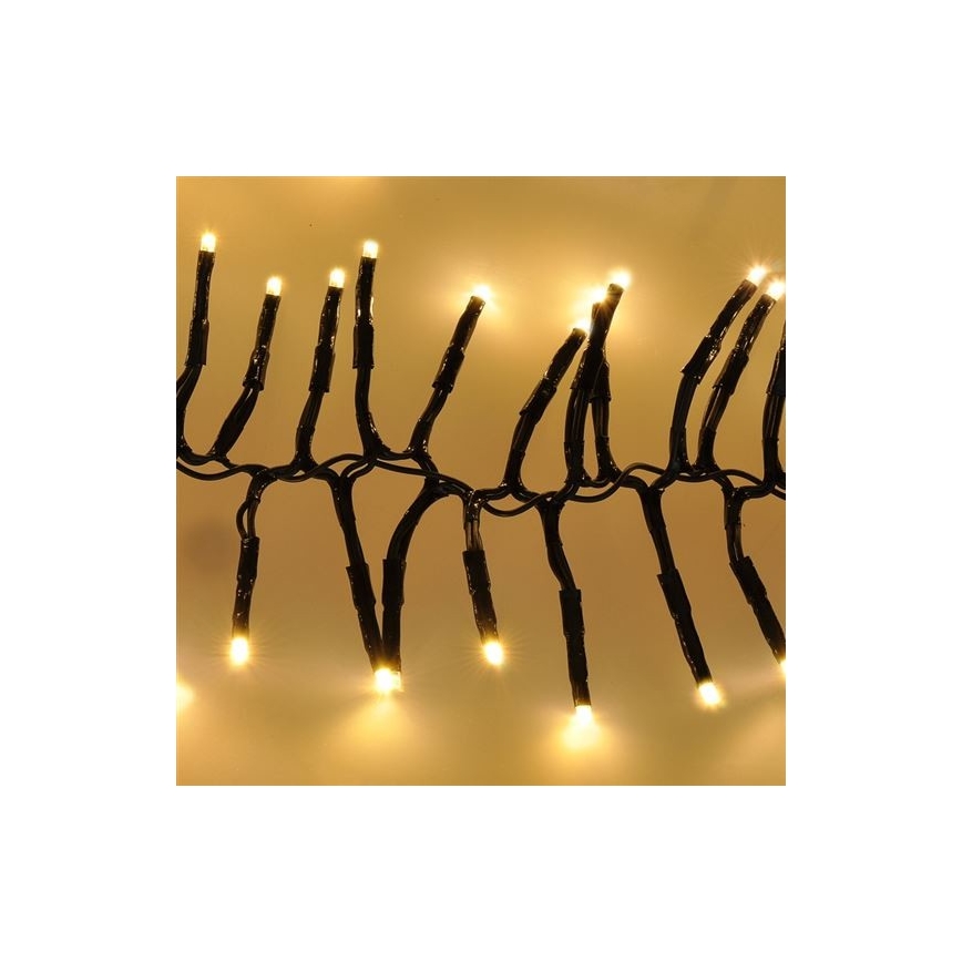 LED Χριστουγεννιάτικα λαμπάκια 576xLED/8 λειτουργίες 8m IP44 ζεστό λευκό + τηλεχειριστήριο
