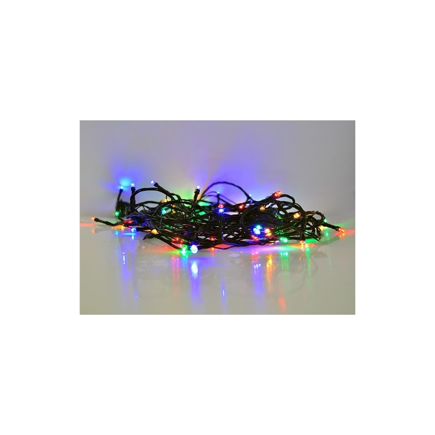 LED Χριστουγεννιάτικα λαμπάκια 50xLED/8 λειτουργίες 8m IP44 πολύχρωμα