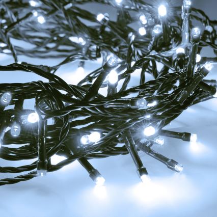 LED γιρλάντα εξωτερικού χώρου 50xLED/8 λειτουργίες 8m IP44 ψυχρό λευκό