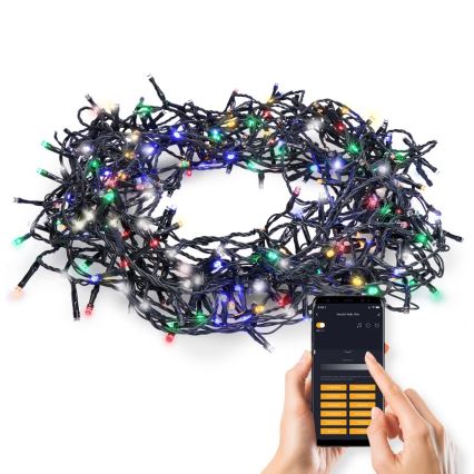 LED Εξωτερικά Χριστουγεννιάτικα λαμπάκια 240xLED/8 λειτουργίες 17m Wi-Fi Tuya IP44  πολύχρωμα/θερμό λευκό
