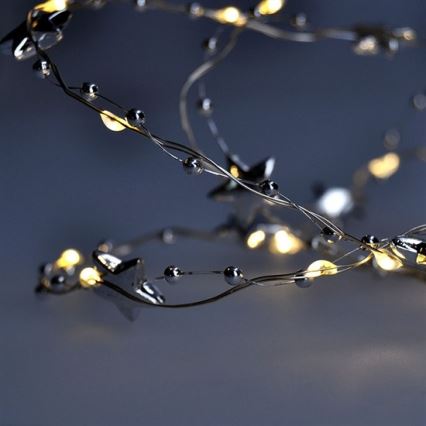 LED Χριστουγεννιάτικη γιρλάντα 20xLED/2xAA 1,5m θερμό λευκό