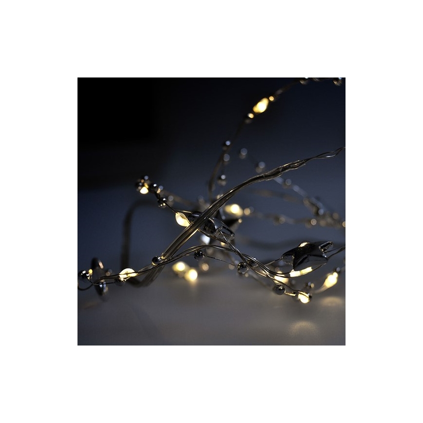 Χριστουγεννιάτικη αλυσίδα με λαμπάκια LED 20xLED/2xAA 2m ζεστό λευκό