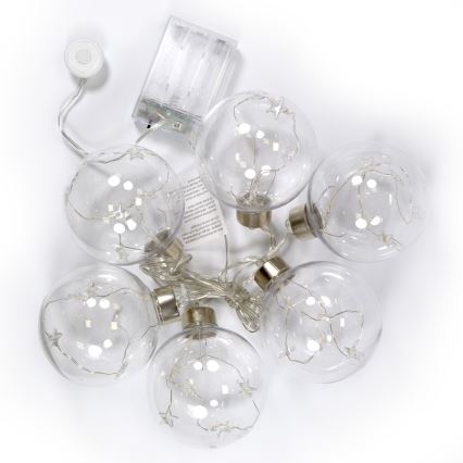 Χριστουγεννιάτικα λαμπάκια LED 30xLED/3xAA 2,5m θερμό λευκό