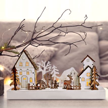 LED Χριστουγεννιάτικο διακοσμητικό LED/2xAA θερμό λευκό