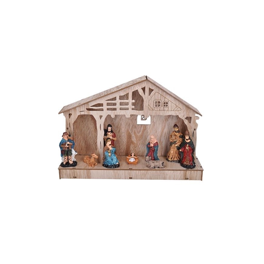 LED Χριστουγεννιάτικο διακοσμητικό LED/2xAA betlém