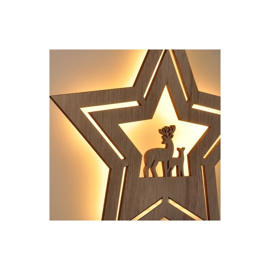 Χριστουγεννιάτικη διακόσμηση LED LED/2xAA αστέρι