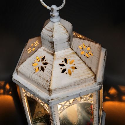 Χριστουγεννιάτικο διακοσμητικό LED 3xLED/3xAAA φαναράκι