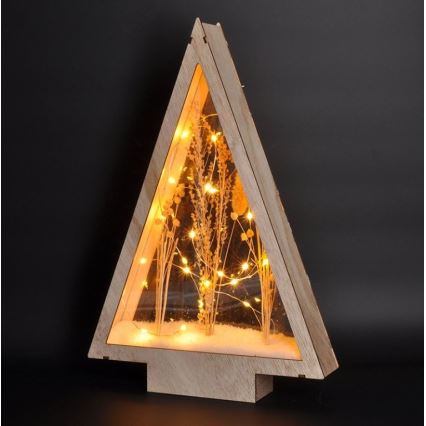 Χριστουγεννιάτικη διακόσμηση LED LED/2xAA winter λουλούδια covered with snow