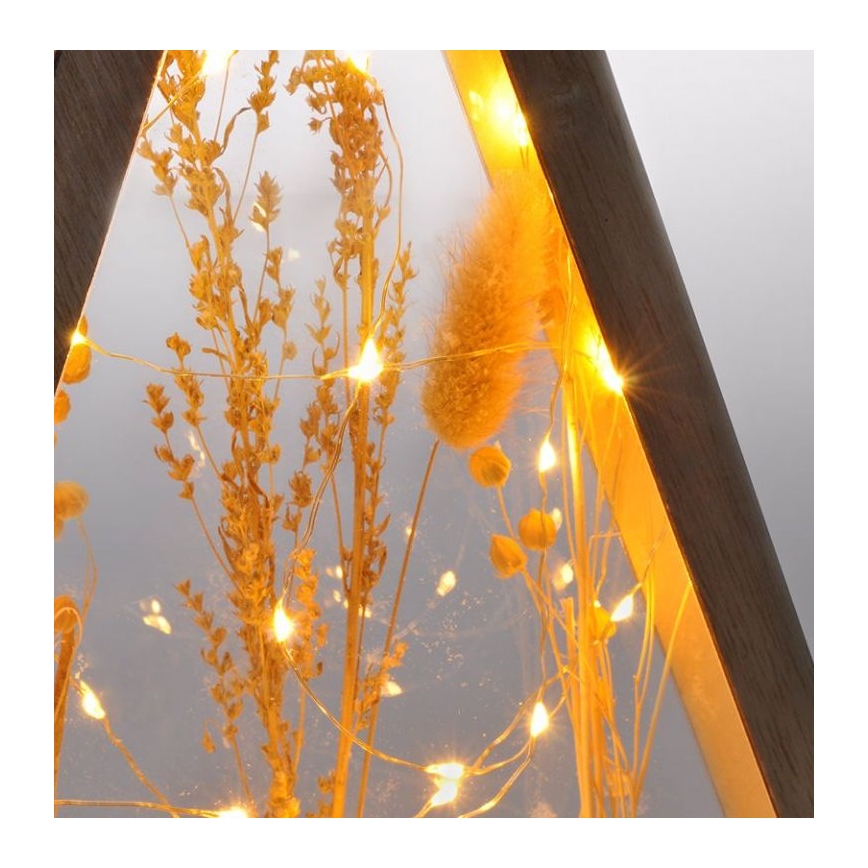 Χριστουγεννιάτικη διακόσμηση LED LED/2xAA winter λουλούδια covered with snow