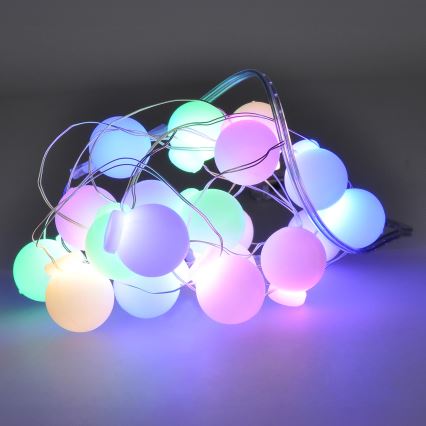 LED Χριστουγεννιάτικη γιρλάντα 40xLED/2xAA 4,3 m πολύχρωμη