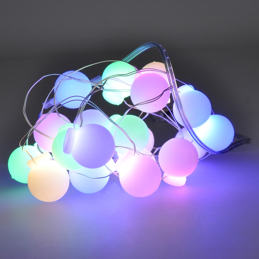LED Χριστουγεννιάτικη γιρλάντα 40xLED/2xAA 4,3 m πολύχρωμη