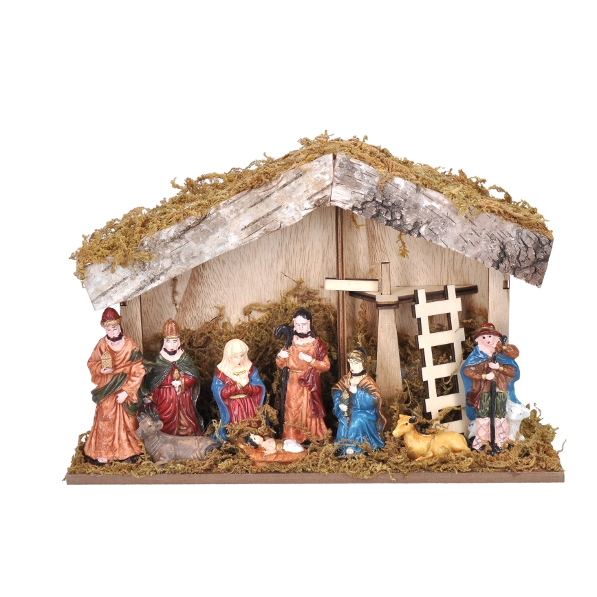 Χριστουγεννιάτικο διακοσμητικό LED LED/2xAA/θερμό λευκό φάτνη