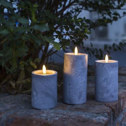 Σετ 3x LED κεριά LED/2xAA θερμό λευκό