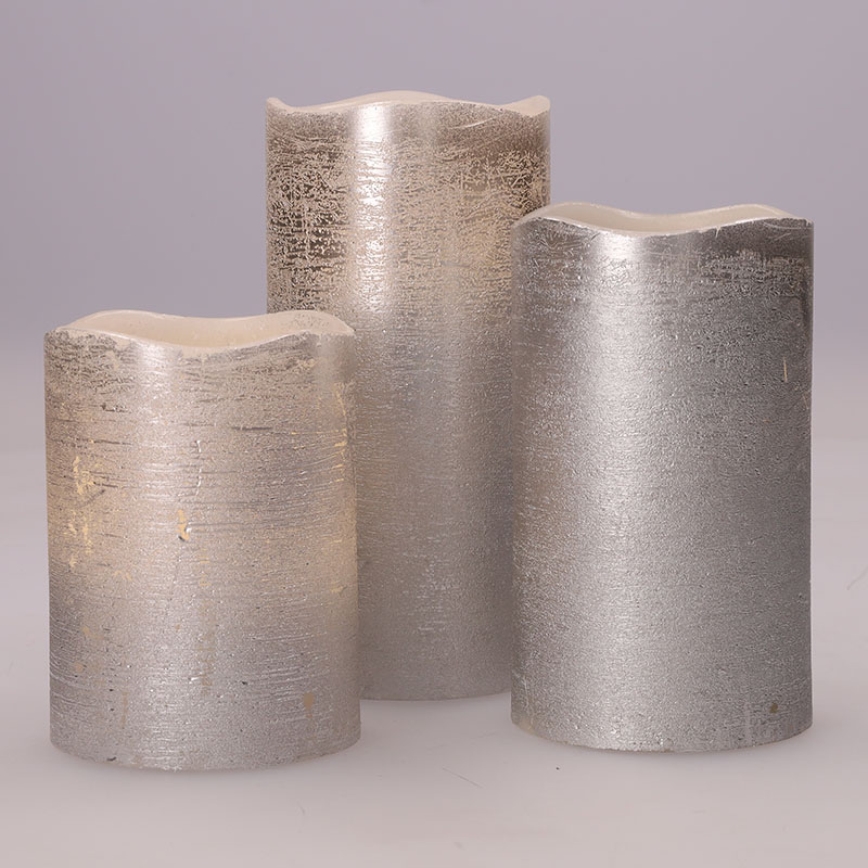 Σετ 3 LED κεριών, LED/3xAAA, θερμό λευκό