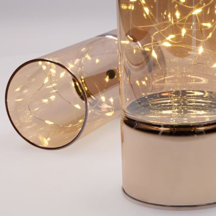 ΣΕΤ 2x LED χριστουγεννιάτικα φωτάκια 20xLED+10xLED/2xAA+3xAA θερμό λευκό