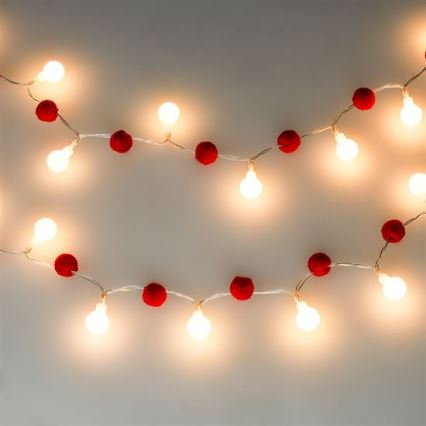 Γιρλάντα LED 20xLED/2xAA 1,8 m θερμό λευκό