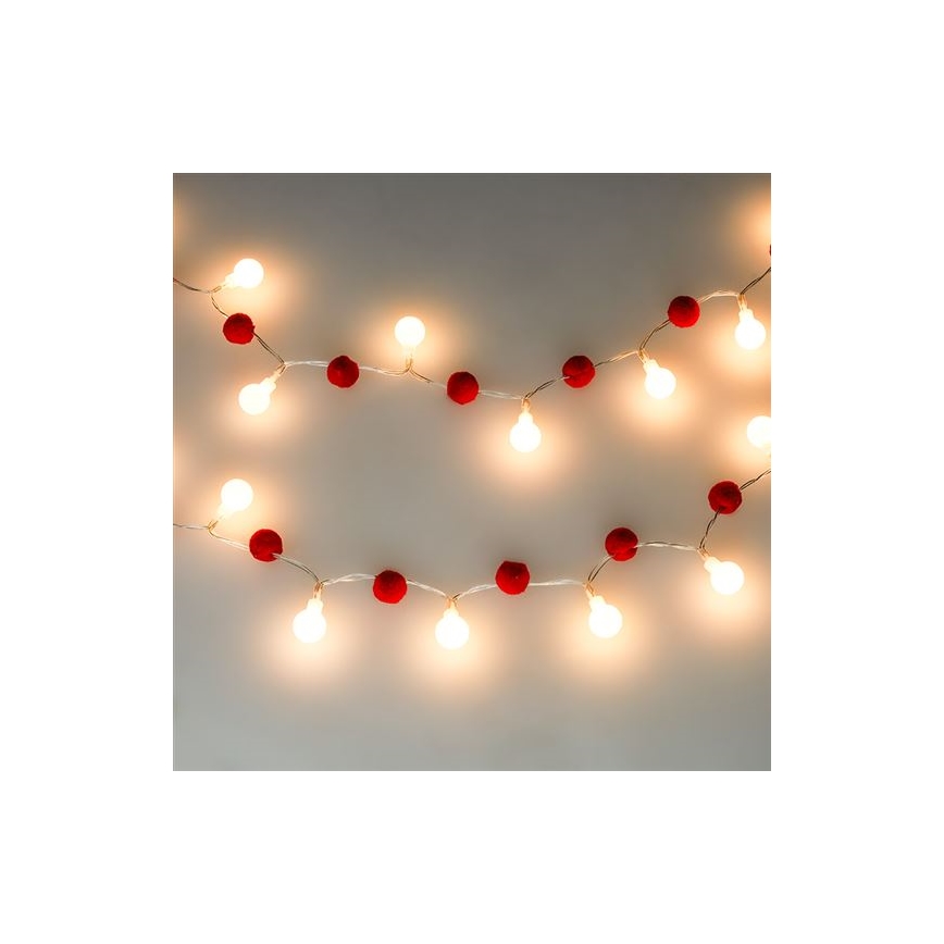 Γιρλάντα LED 20xLED/2xAA 1,8 m θερμό λευκό