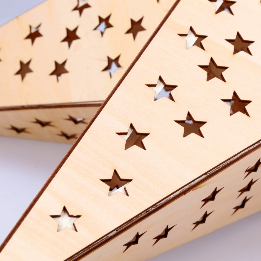 Χριστουγεννιάτικη LED διακόσμηση 20xLED/2xAA θερμό λευκό μπεζ αστέρι