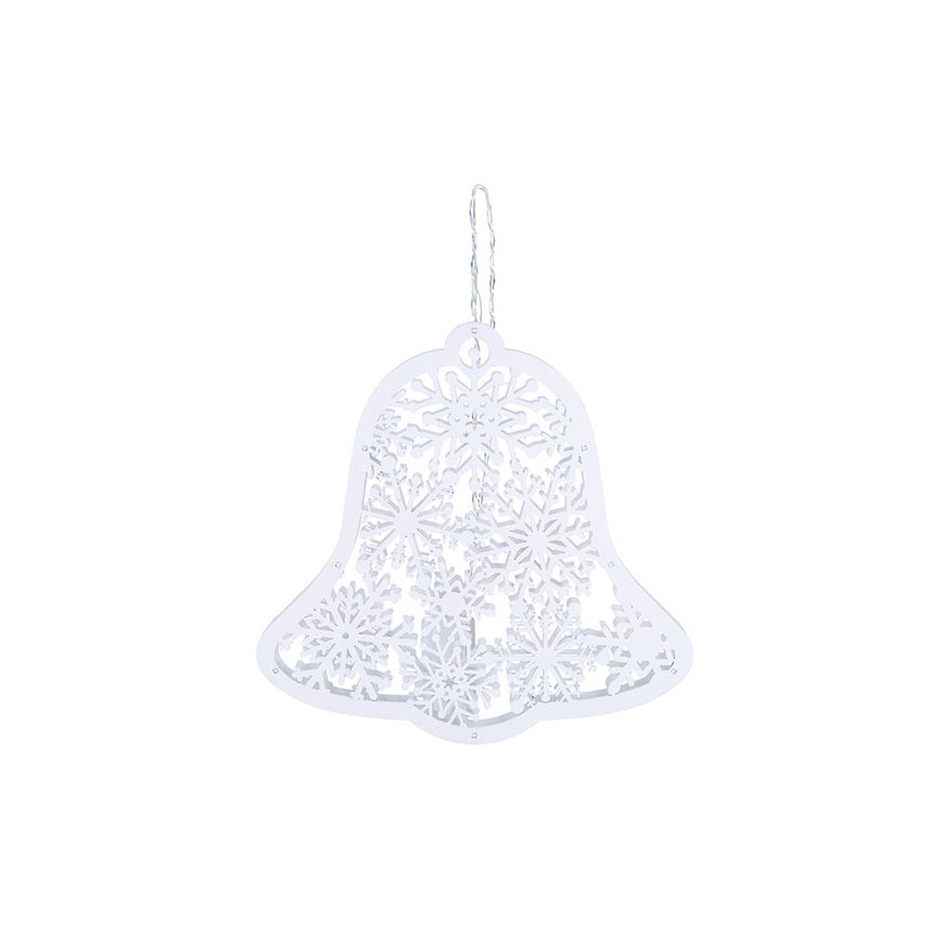 LED Χριστουγεννιάτικο κουδουνάκι 9xLED/2xAA θερμό λευκό