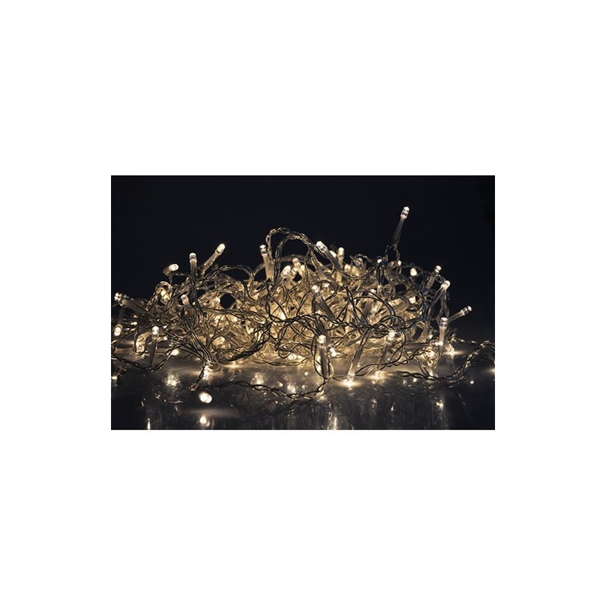 LED κουρτίνα εξωτερικού χώρου 120xLED/8 λειτουργίες 9m IP44 θερμό λευκό