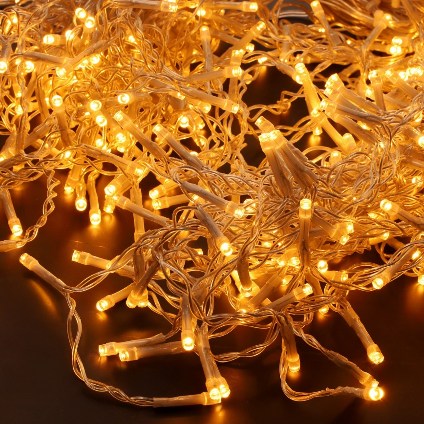 LED εξωτερική χριστουγεννιάτικη κουρτίνα 360xLED/8 λειτουργίες 15m IP44 ζεστό λευκό