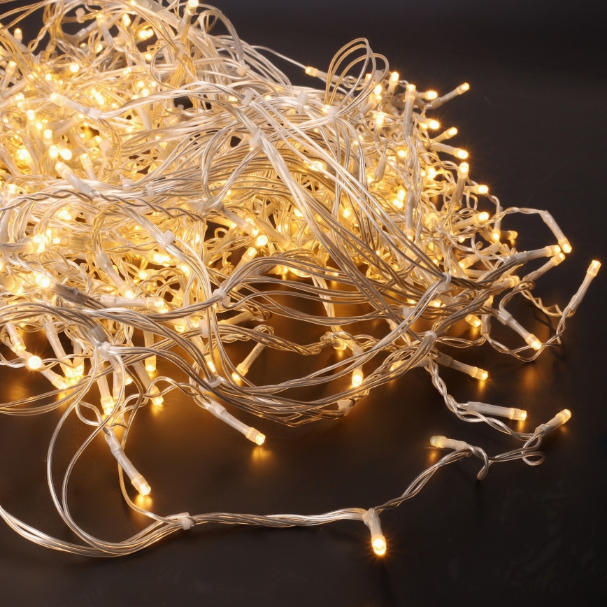 LED εξωτερική χριστουγεννιάτικη κουρτίνα 360xLED/8 λειτουργίες 15m IP44 ζεστό λευκό