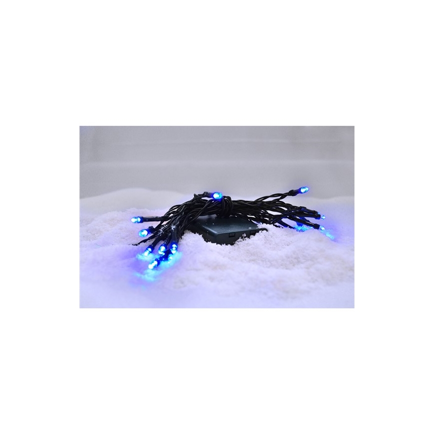 LED Χριστουγεννιάτικα λαμπάκια 20xLED/3xAA 3,3m μπλε