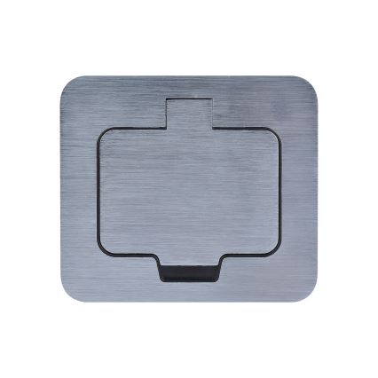 Χωνευτή πρίζα δαπέδου εξωτερικού χώρου IP55 γωνιακή