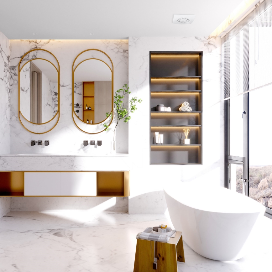 Αξονικός ανεμιστήρας με χρονοδιακόπτη 13W/230V