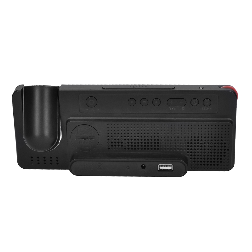 Μετεωρολογικός σταθμός με οθόνη LCD, ξυπνητήρι και προβολέα 5V/2xAA + 3xAA