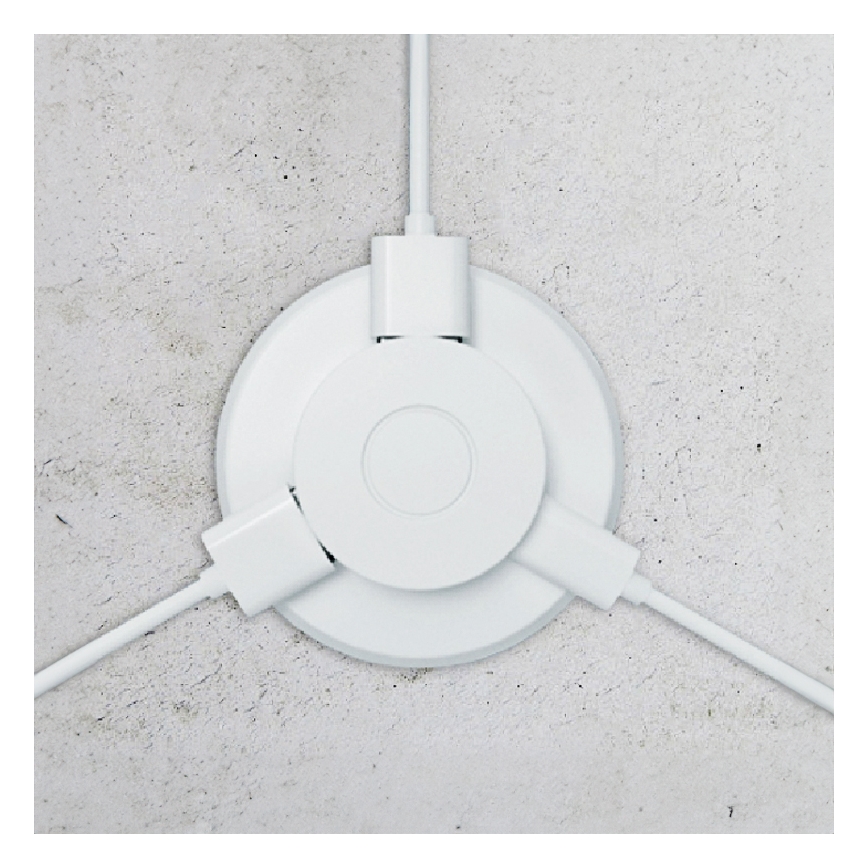 Χωνευτός USB φορτιστής USB A+C λευκό