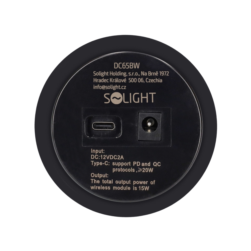 Χωνευτός ασύρματος φορτιστής μαύρο