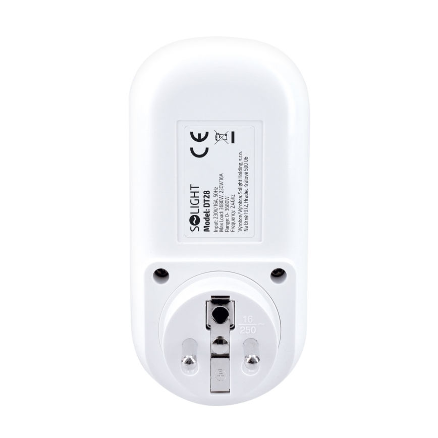 Έξυπνη πρίζα με μετρητή κατανάλωσης ηλεκτρικής ενέργειας 230V Wi-Fi Tuya