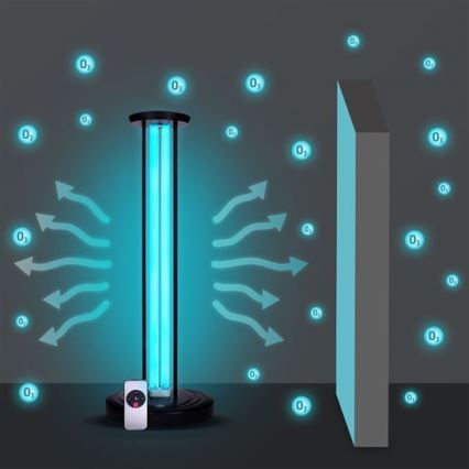 Απολυμαντική λυχνία γερμικιδίου UVC/100W/230V με τηλεχειριστήριο