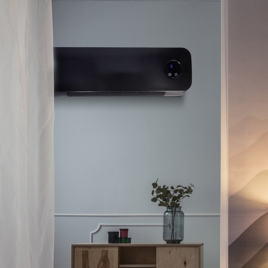 Κεραμική θερμάστρα μπάνιου 1000/2000 W/230 V IP22 + τηλεχειριστήριο