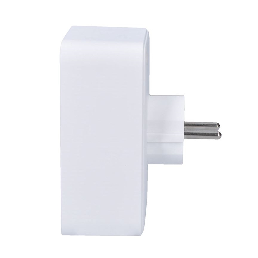 Πολύπριζο 1×16 A + 2×2,5 A με 2 θύρες φόρτισης USB (A + C), λευκό