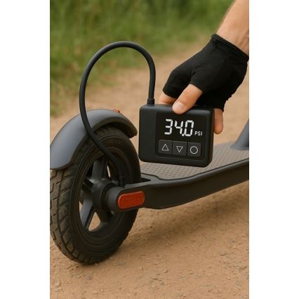 Ψηφιακό φορητό κομπρεσέρ 500 mAh 5V μαύρο