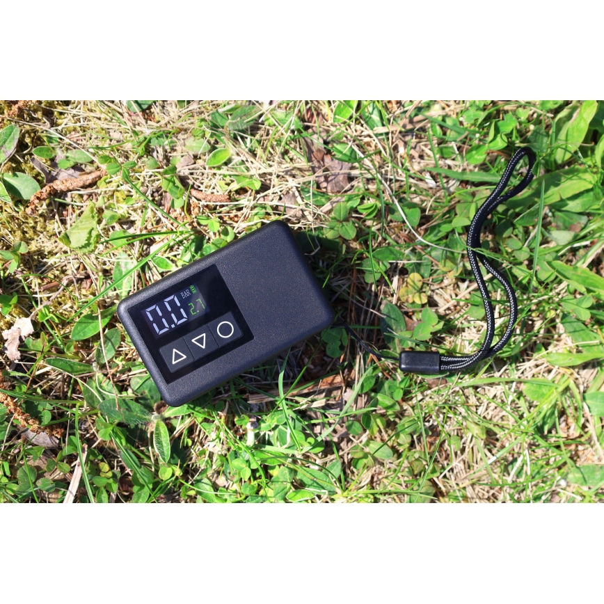 Ψηφιακό φορητό κομπρεσέρ 500 mAh 5V μαύρο