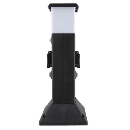 Εξωτερικό φωτιστικό με 2 πρίζες 1xE14/15W/230V IP44 μαύρο