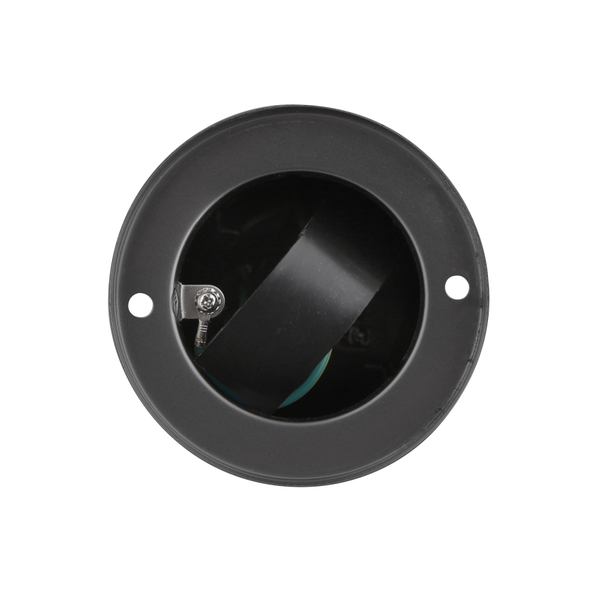 Εξωτερικός στύλος με 2 πρίζες 230V IP44, μαύρος, στρογγυλός