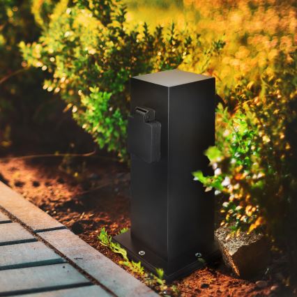 Φωτιστικό κολώνα εξωτερικού χώρου 2Z 230V IP44 μαύρο γωνιακό