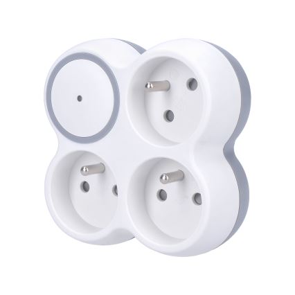 Πρίζα με προστασία υπέρτασης 230V/16A 3Z λευκό