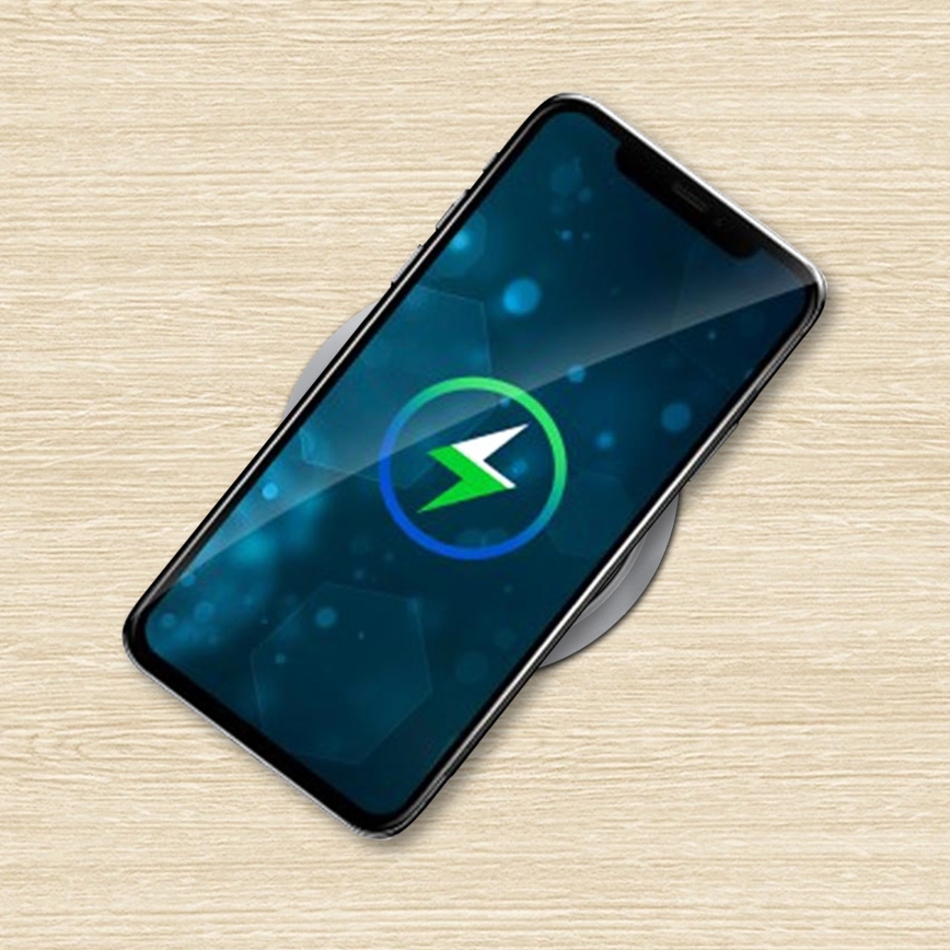 Κολόνα πρίζας για επιφάνεια τραπεζιού με ασύρματη φόρτιση Qi 3x230V + 1xUSB-A + 1xUSB-C ασημί/μαύρο