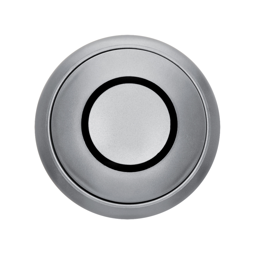 Κολόνα πρίζας για επιφάνεια τραπεζιού με ασύρματη φόρτιση Qi 3x230V + 1xUSB-A + 1xUSB-C ασημί/μαύρο