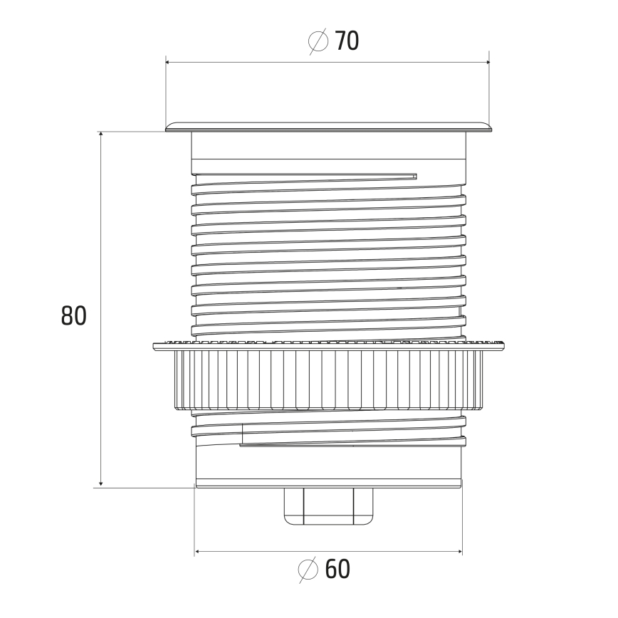 Πολύπριζο γραφείου 1x230V + USB-C Power Delivery ασημί/μαύρο