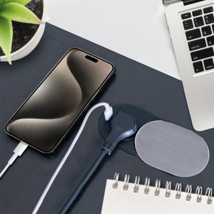 Χωνευτή πρίζα 1Z + USB A+C