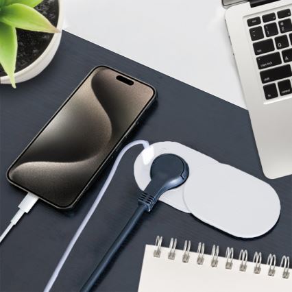 Εντοιχιζόμενη πρίζα 20W, 1 υποδοχή + USB A+C, λευκή